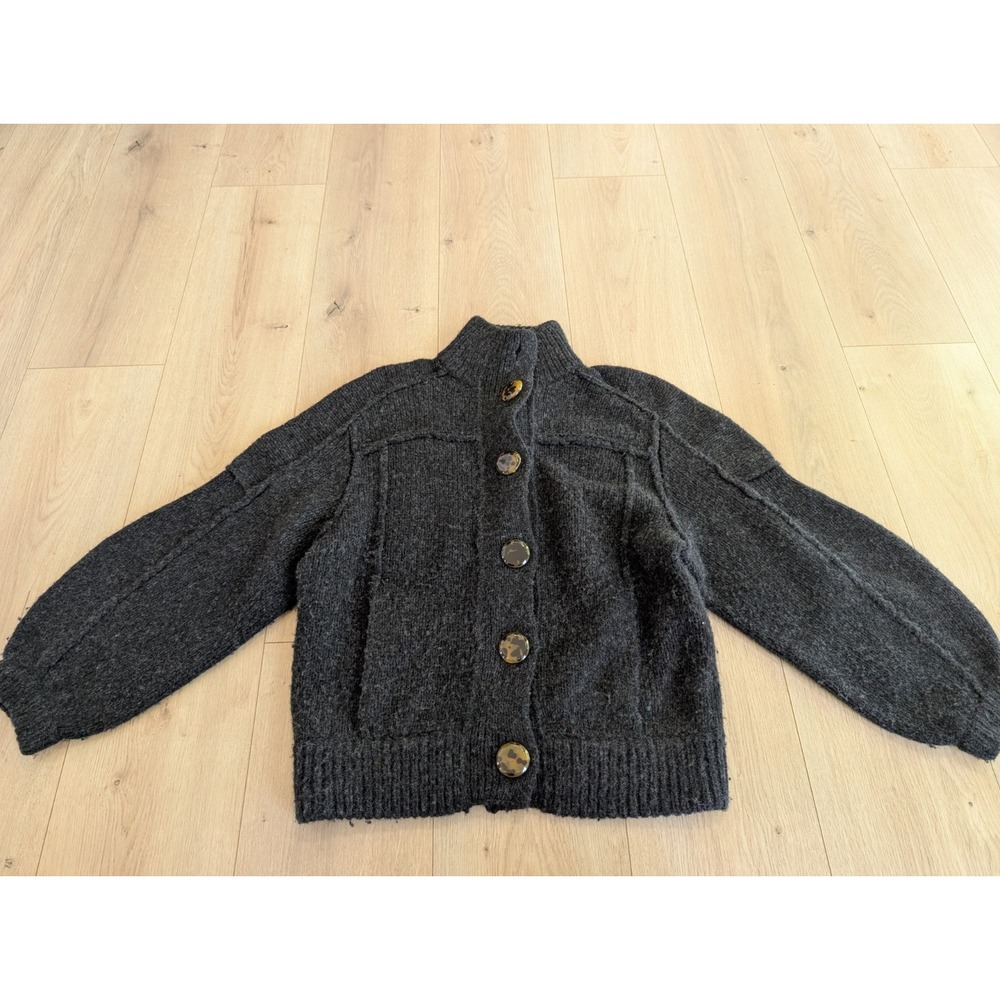Tory Burch Gray XS X-Small Jillian Cardigan Sweater Retail was $398